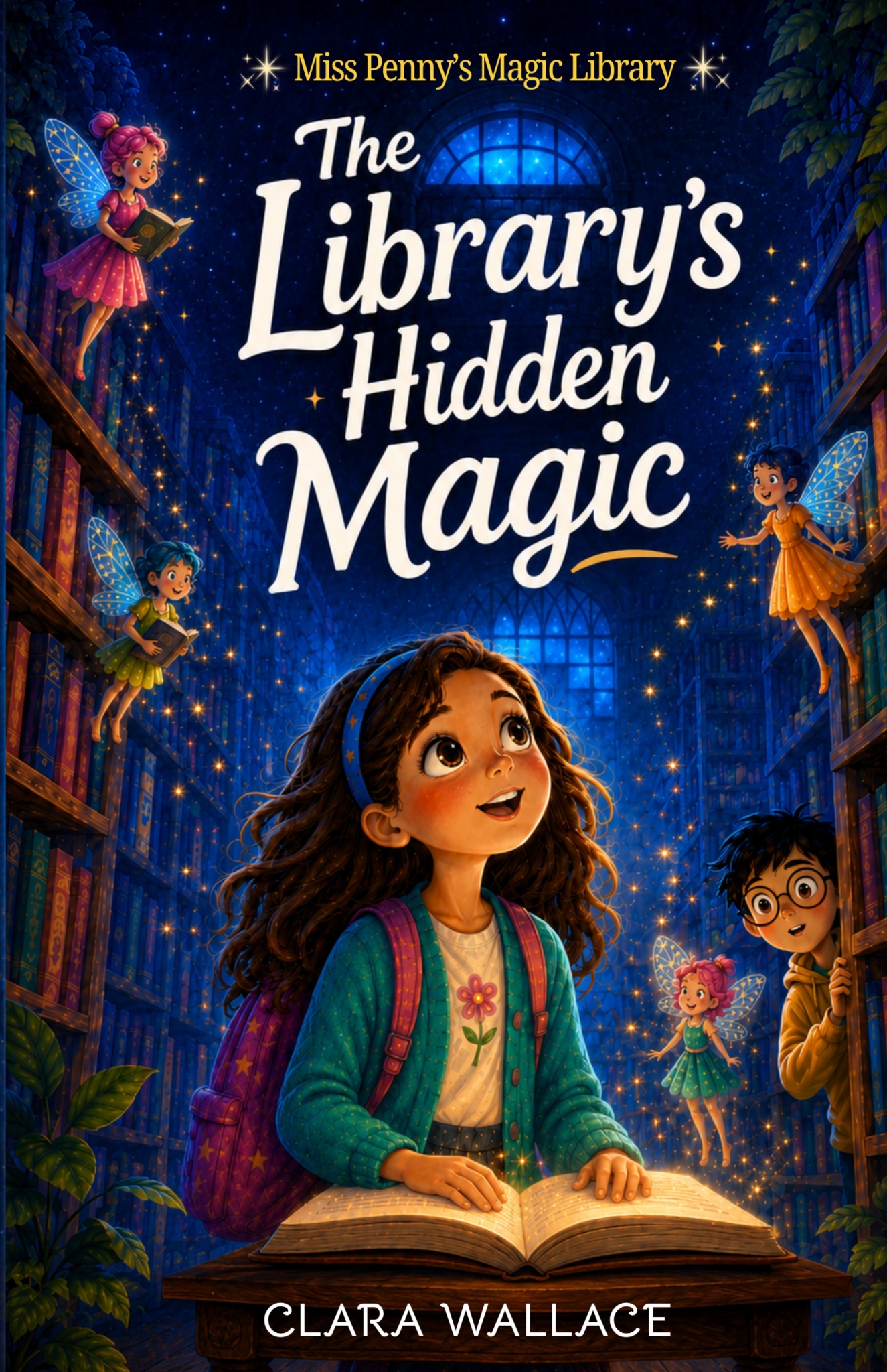 Cover of The Library's Hidden Magic by Clara Wallace